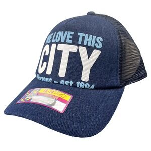 Manchester City Hat Snap Back Official Trucker We Love This‎ City Soccer NEW